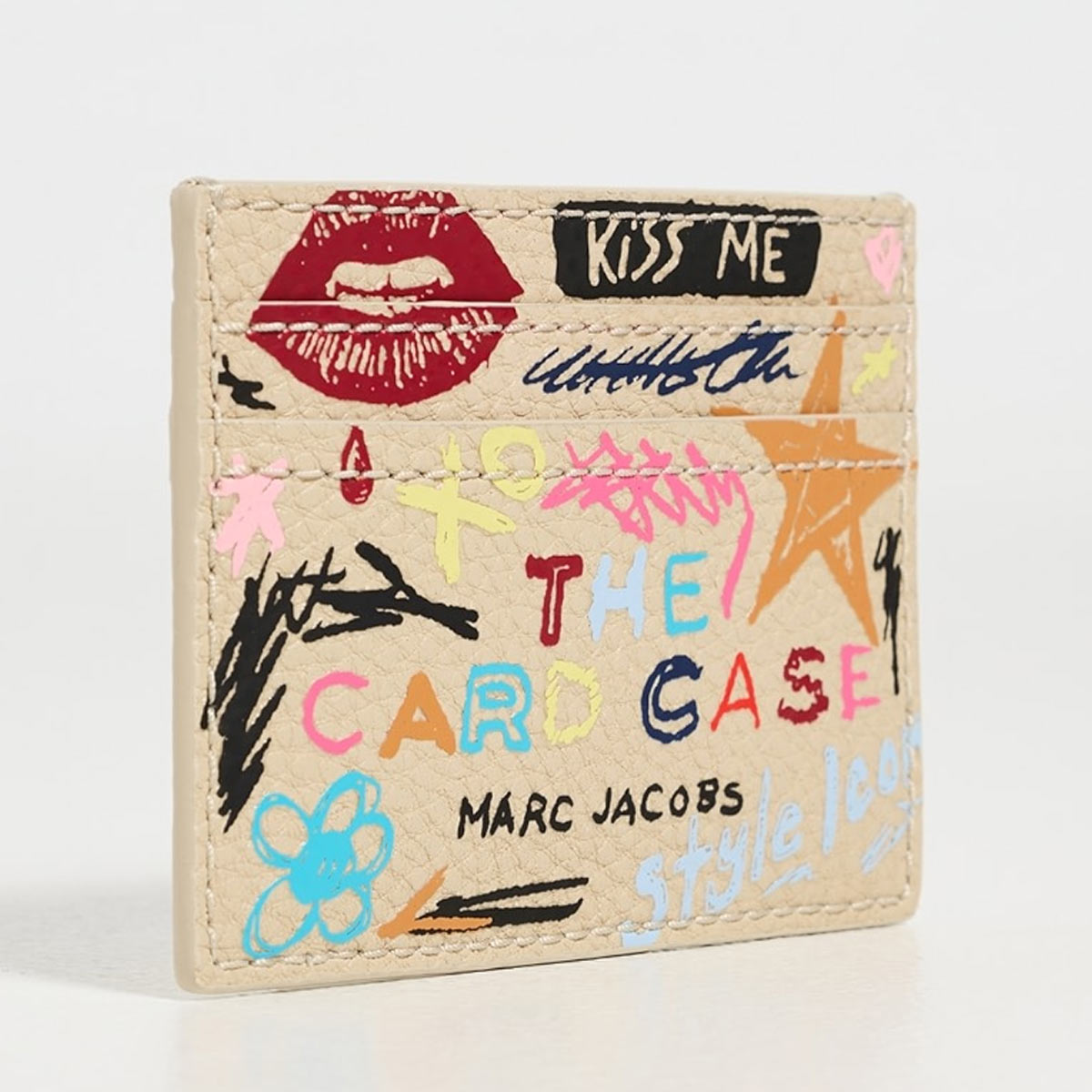 The Punk Scribble Card Case カードケース スリム コンパクト おしゃれ ブランド レディース カード入れ 本革 マークジェイコブス|LAngelina