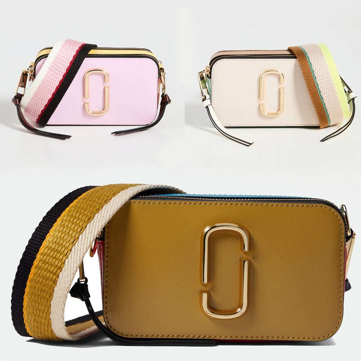 マークジェイコブス ショルダーバッグ レディース 小さめ 軽量 ブランド 斜め掛け 薄マチ おしゃれ marc jacobs SNAPSHOT スナップショット｜LAngelina