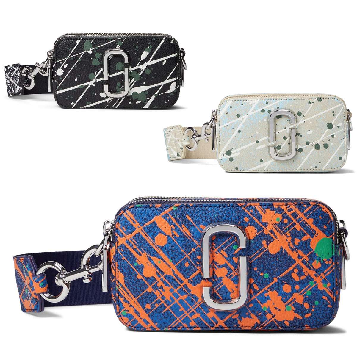 マークジェイコブス ショルダーバッグ レディース 小さめ 軽量 ブランド 斜め掛け 薄マチ おしゃれ marc jacobs SNAPSHOT スナップショット