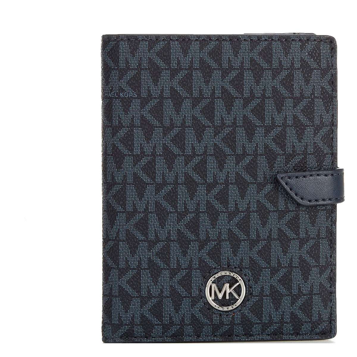 Michael Kors パスポートケース パスポートカバー 入れ ブランド 財布 二つ折り レディース カードケース Michael Kors ヘリテージ ミディアム ロゴ パスポート ウォレット