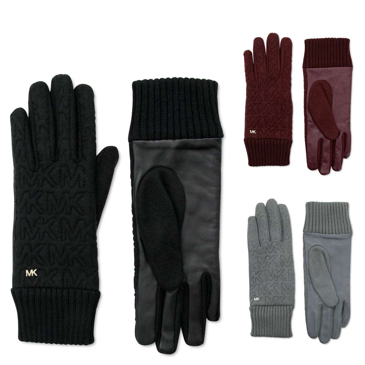 マイケルコースMichael Kors x Ellesse Logo Mittens手袋 MICHAEL KORS x ELLESSE MERINO WOOL LOGO MITTENS WOMEN GLOVES