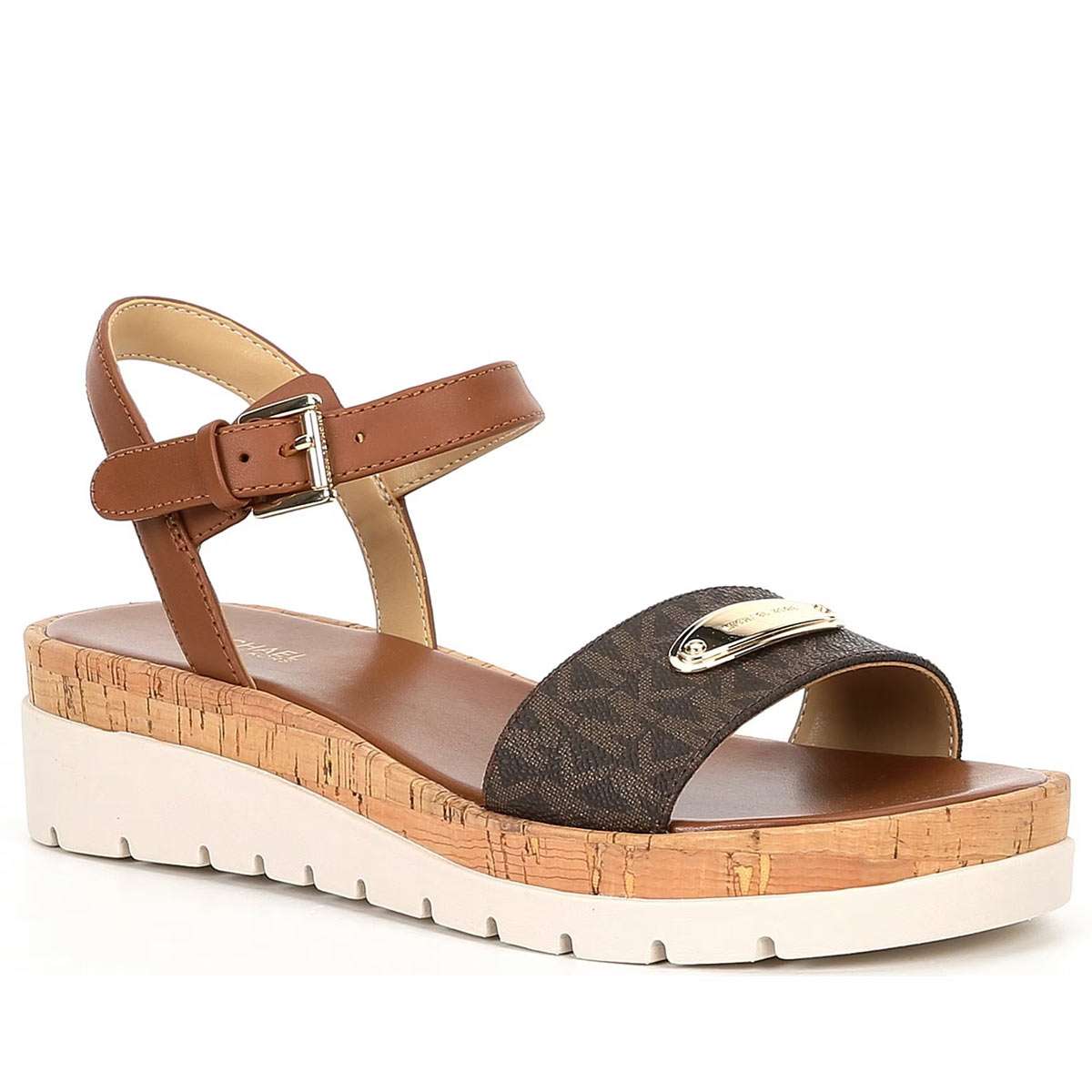 MICHAEL KORS BERKLEY ブラウンレザーサンダル 楽天市場】マイケル マイケルコース サンダル レディース 靴 フラット