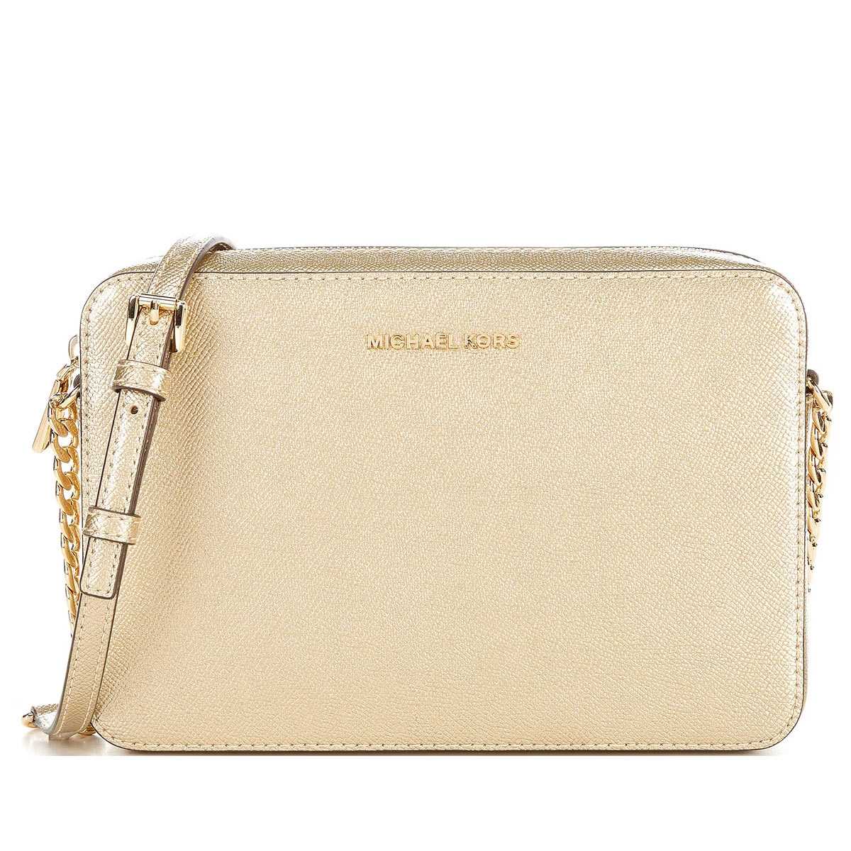マイケルコース ショルダーバッグ レディース 斜め掛け 大人 ブランド 小さめ 本革 ゴールド Michael Kors