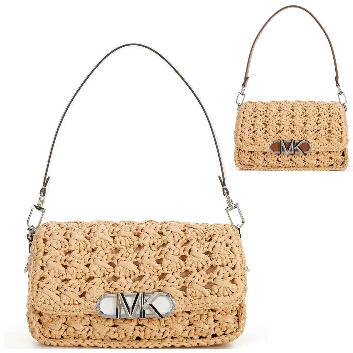 マイケル教科課程 ショルダーバッグ かごうしろ側 ブランド名 小さめ レディース ウーヴン 今めかしい 夏 Michael Kors
