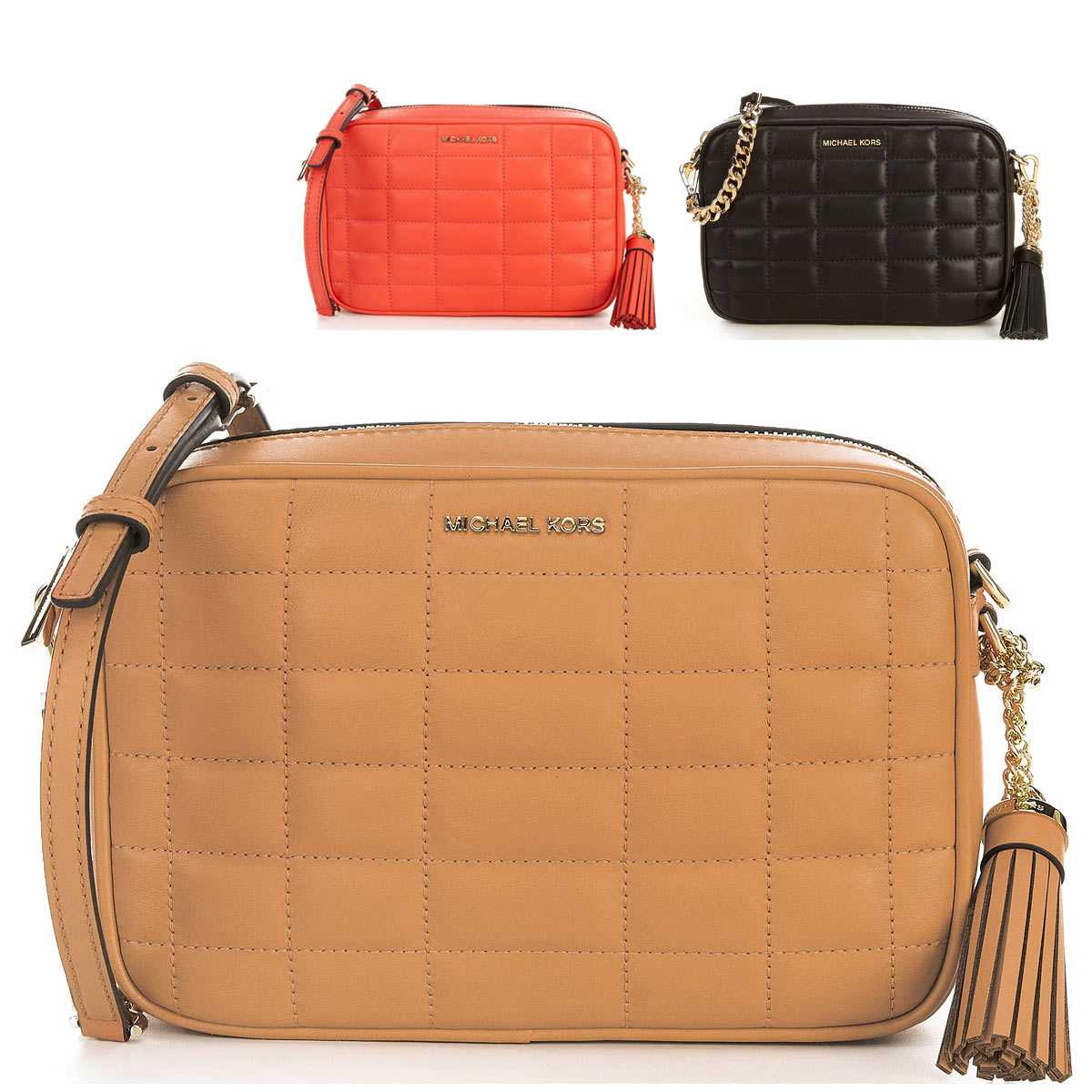 マイケルコース ショルダーバッグ レディース 斜め掛け 大人 ブランド 小さめ 本革 キルト Michael Kors