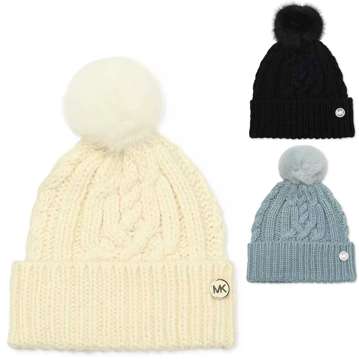 楽天市場】マイケルコース MICHAEL KORS ニット帽 ロゴ