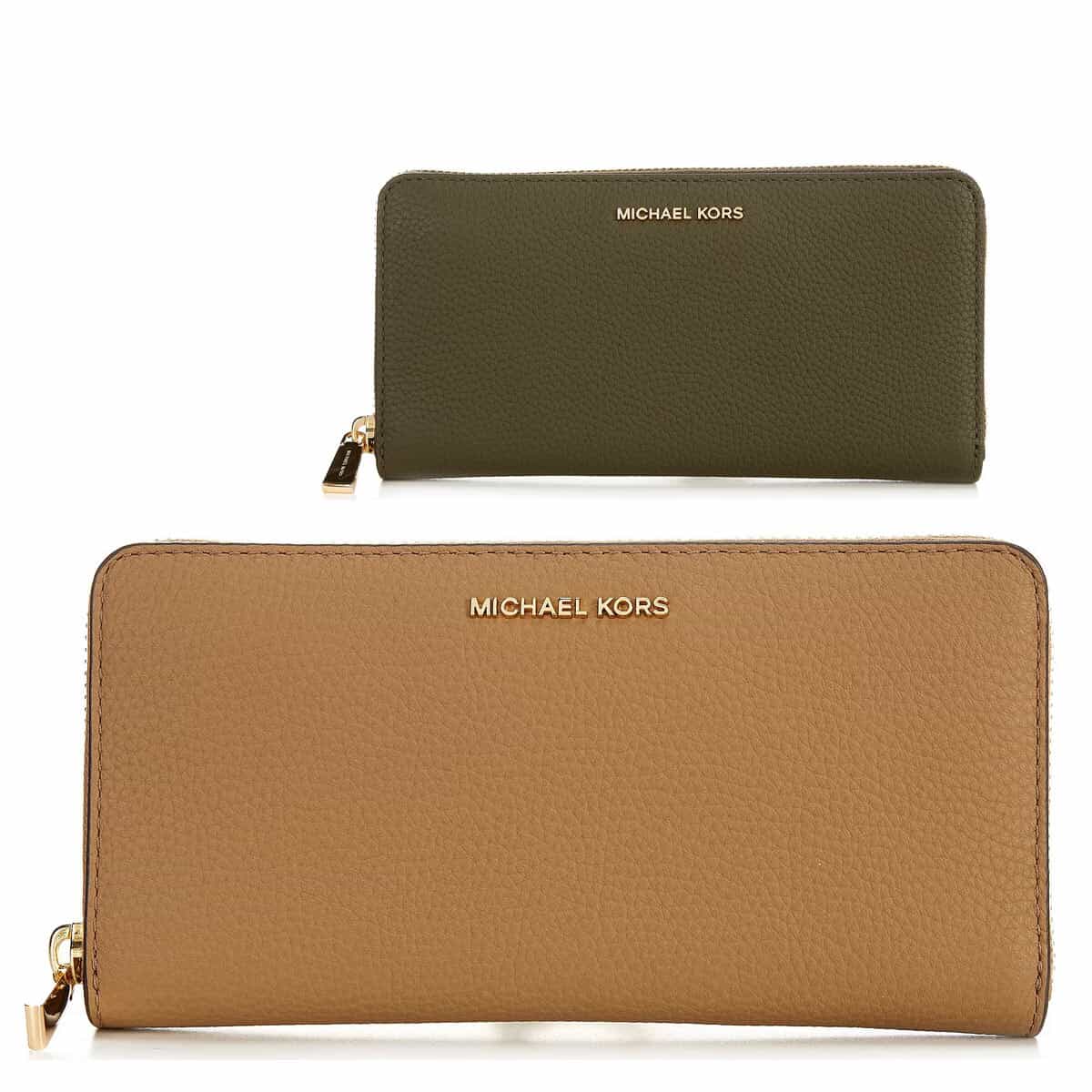 マイケル教科課程 紙入れ レディース 長紙入れ ブランド名 大静電容量 本革 向こう見ず  Michael Kors