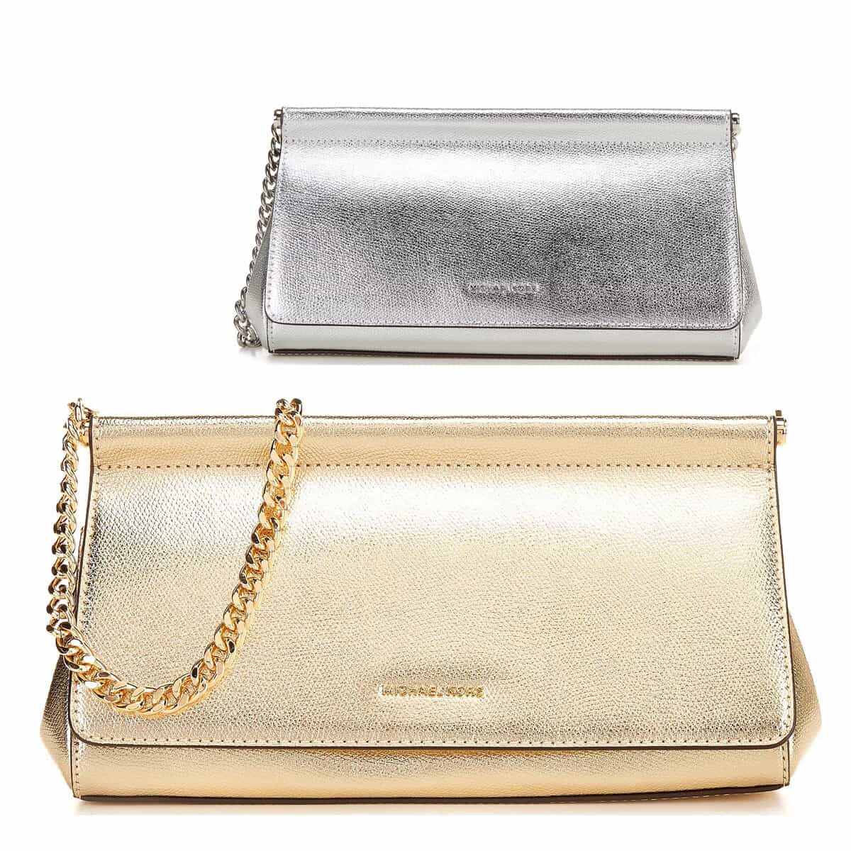 マイケルコース ショルダーバッグ レディース スモール 小さめ ブランド レザー シルバー Michael Kors