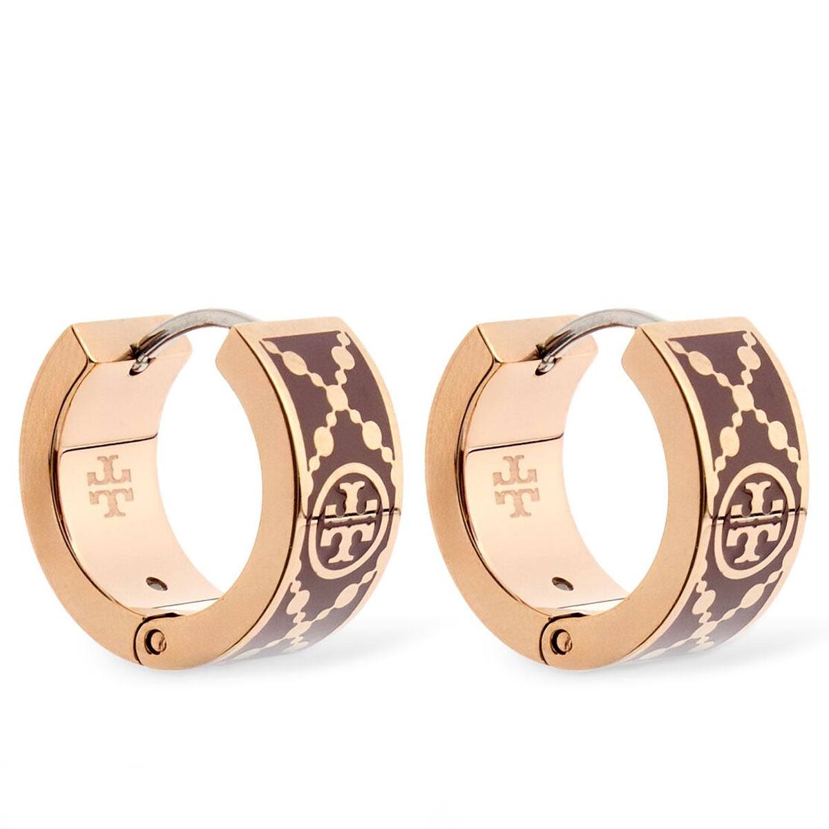 トリーバーチ ピアス ブランド フープ ロゴ 大きめ 18k18金 大ぶり セール Tory Burch|LAngelina