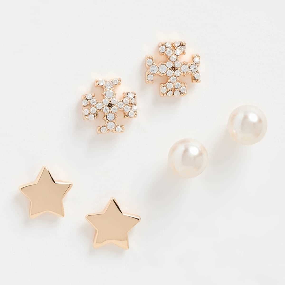 トリーバーチ ピアス ブランド レディース ３セット パール 星 キャッチ つけっぱなし Tory Burch