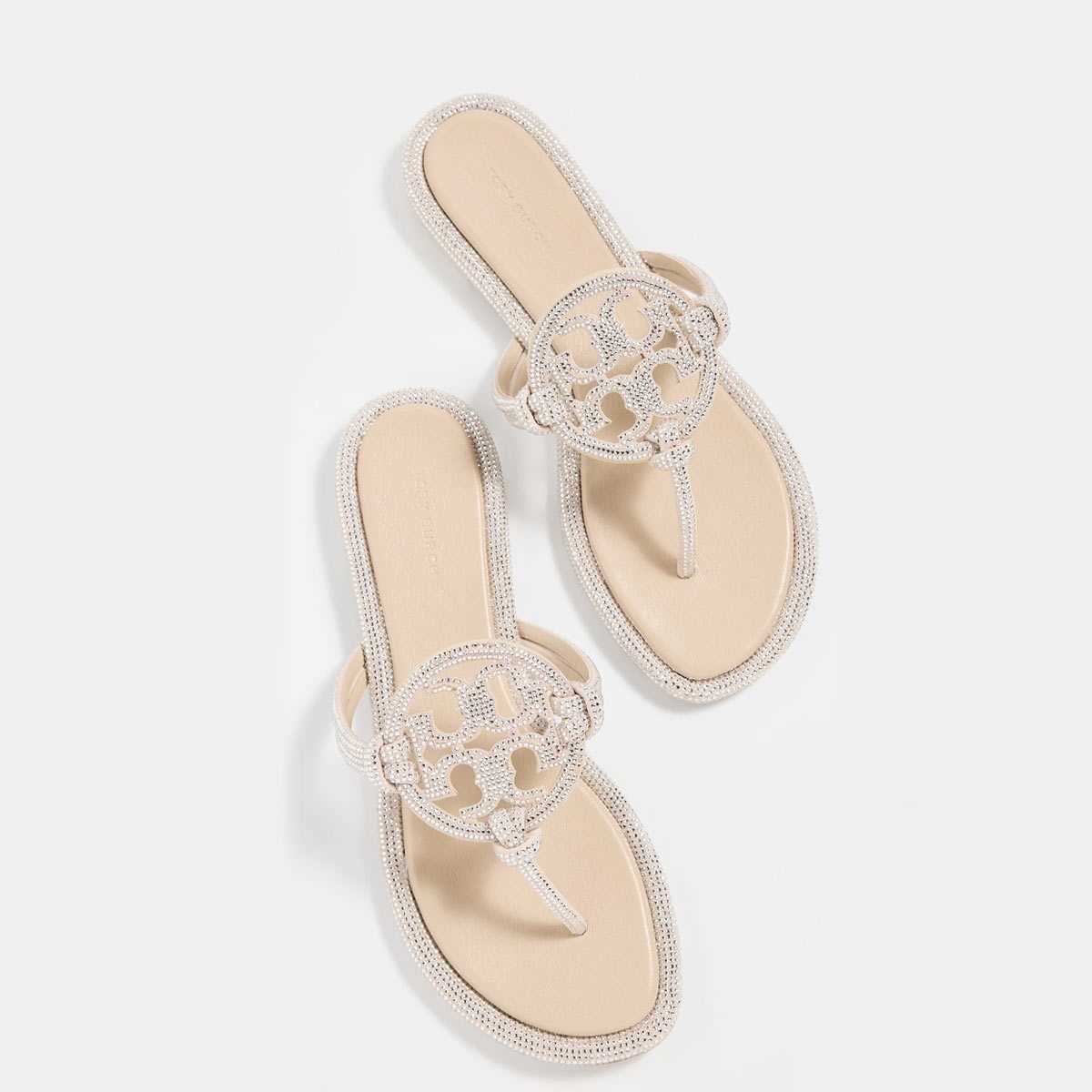 トリーバーチ トングサンダル レディース ブランド ぺたんこ サンダル ビジュー フラット ビーチ Tory Burch|LAngelina