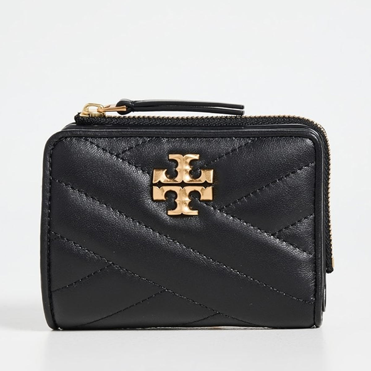 トリーバーチ 紙入れ レディース パウダーコンパクト 二つ折 ブランド名 本革 ジッパー 御釣り入れ Tory Burch