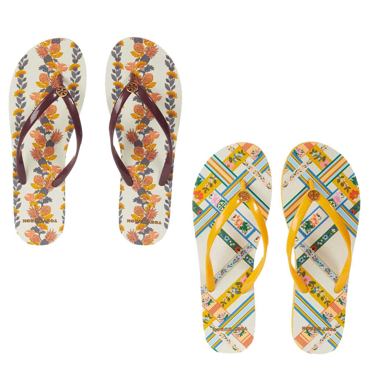 美品 TORY BURCH 箱付き トリーバーチ 厚底 ビーチサンダル オレンジ Tory Burch トリーバーチ ビーチサンダル 厚底 オレンジ