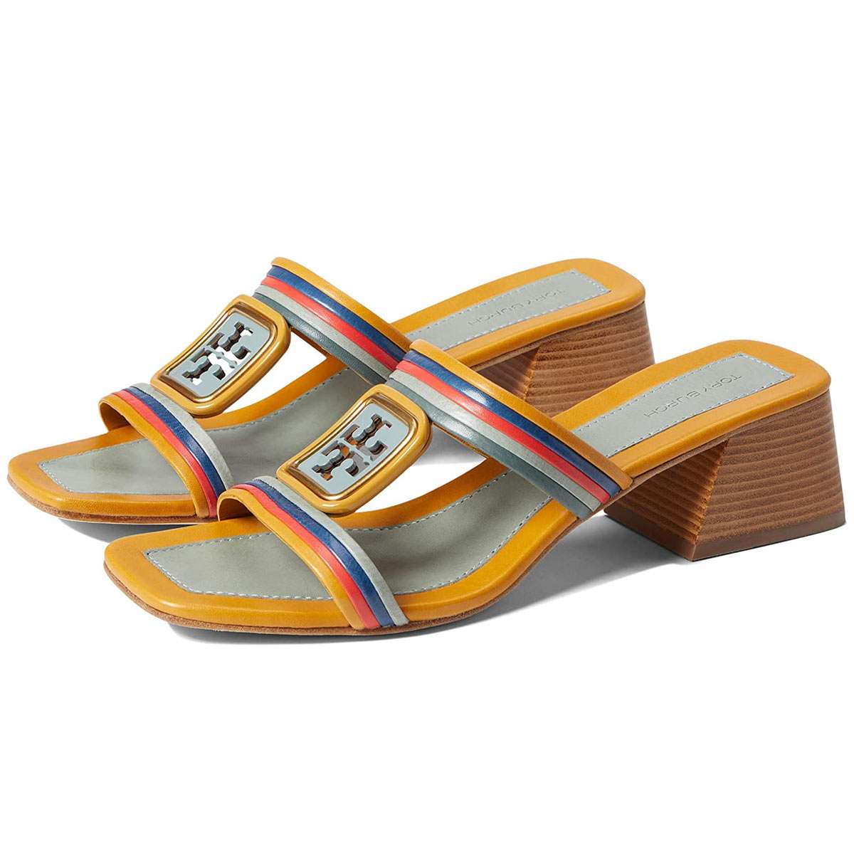 トリーバーチ サンダル レディース つっかけ ヒール きれいめ 本革 ブランド 大きいサイズあり Tory Burch｜LAngelina