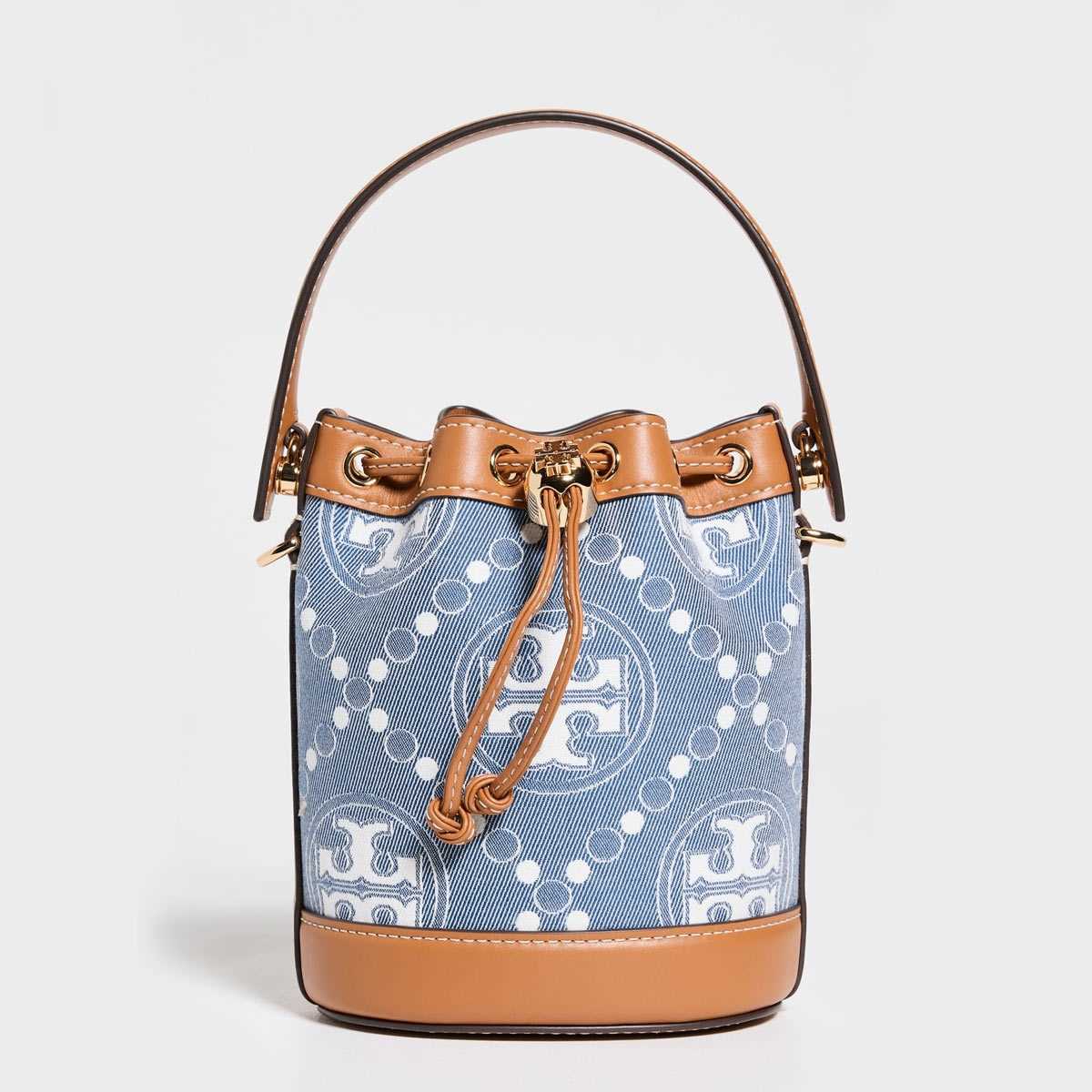 楽天市場】TORY BURCH トリーバーチ デニム バケット バッグ W T