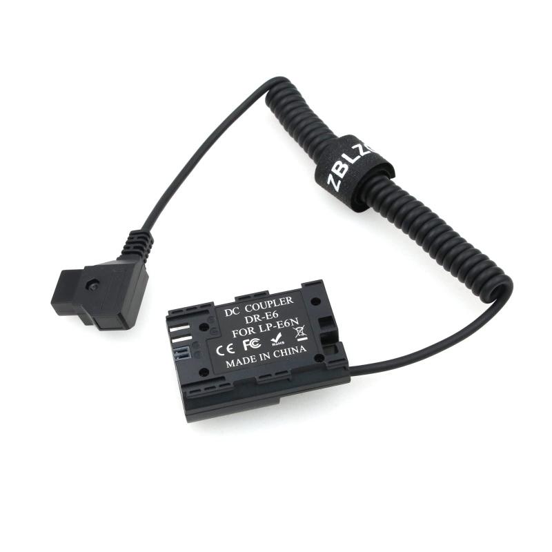 ZBLZGP D タップ LP-E6 E6 ダミー バッテリー電源アダプター キヤノン 60 D 70 D 80 D カメラ SmallHD 501 502 702 モニター (コイル状ケーブル) 6,213円