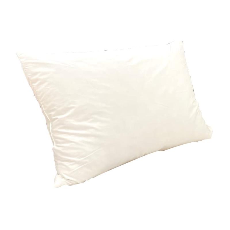 国内製造 日本製 ホテル仕様羽根枕 43×63cm 羽根たっぷりフェザーピロー 羽毛 まくら 大きい ベージュ ふんわり頭部を包み込む。