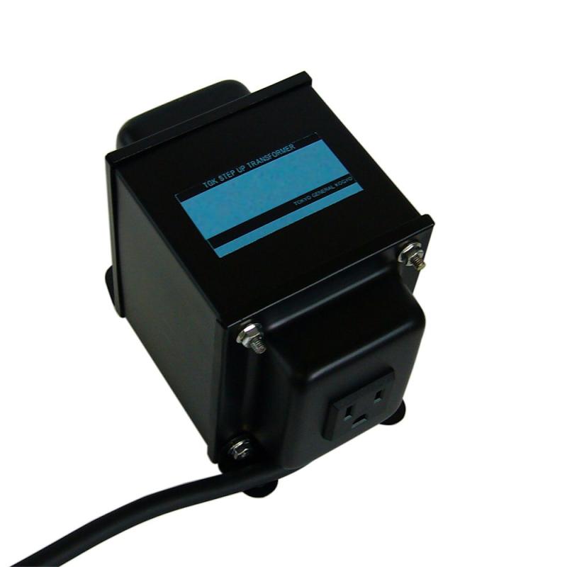 変圧器細工場 日本製 変圧器 ステップダウントランス 1500W 110～120V→100V 亜米利加・カナダ向け 地びたいの一番付 1210E-1.5K （外国で留どまる用）