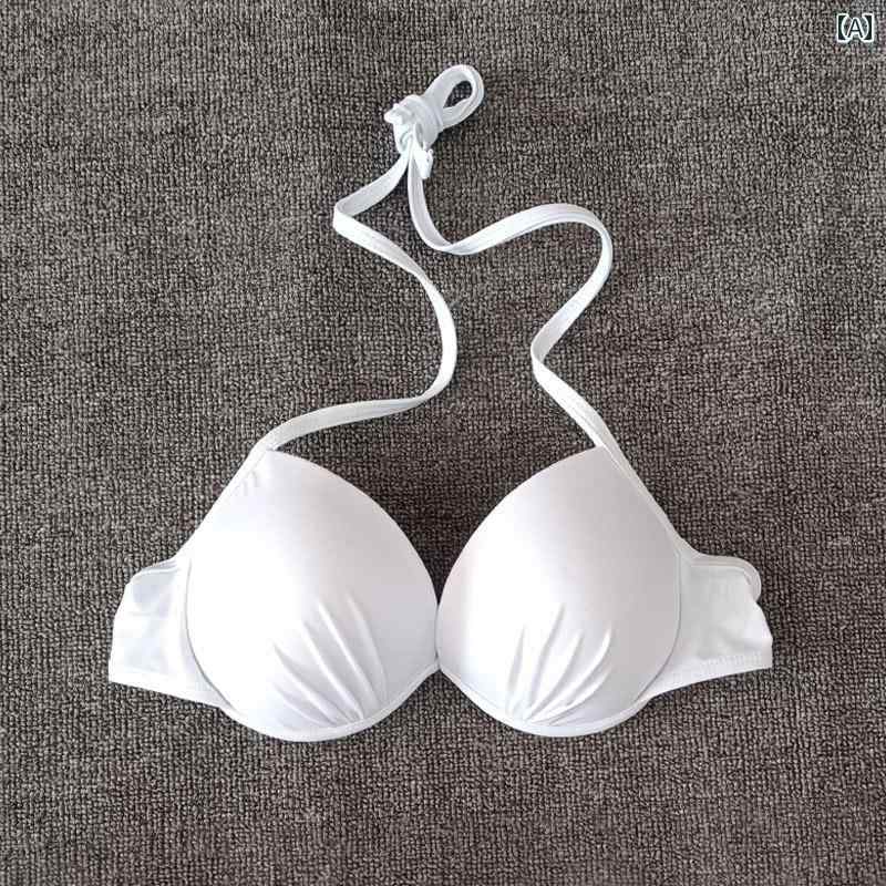 レディース ガーリー 水着 ビキニ ワンピース トップ小 胸 ギャザー スチール リング ワイヤー 水着 女性 ファッション セクシー プリント ビッグ チェスト ビキニ