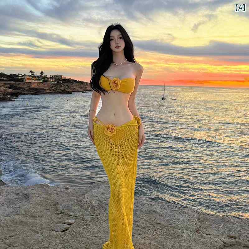 レディース ガーリー 水着 ビキニ 女性用 高級 水着 美しく 魅惑的 ビキニ 3点 セット 島 旅 温泉