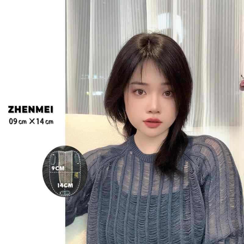 ウィッグ かつら 亭主もち用 Zhenmei ウィッグ 黒いこと 伝達ルート石ころ 続きもの 版 9 x 14 珊 ダブル針 手編み ご機嫌撥ねのける 亭主もち用