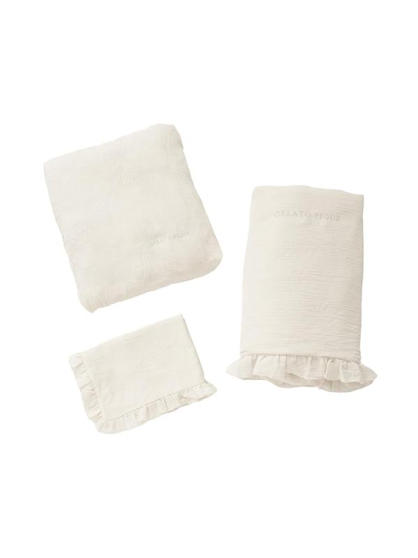 [ジェラート ピケ] Sleep ダブルガーゼフリル3点セット(セミダブル) PSGG259089 レディース OWHT SD 16,385円