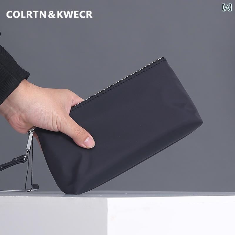 クラッチバッグ メンズ おしゃれ COLRTN KWECR メンズ クラッチバッグ カジュアル ビジネス ナイロン ファッション 軽量 スマートフォン バッグ