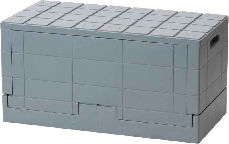 I’mD (アイムディー) グリッドコンテナー スタンダード 38.5L 60×30×30.2cm グレー 収納ボックス