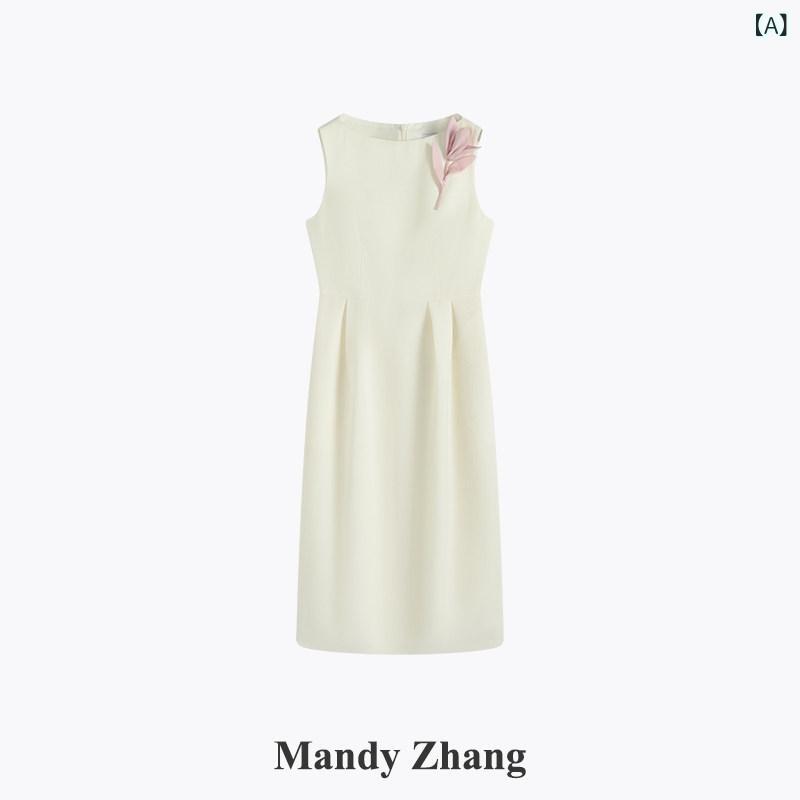 レディース 御召しもの 寄り合い御召しもの MandyZhang 白いこと 特殊な アセテート 御召しもの 亭主もち 春の エンゲージメント スコート
