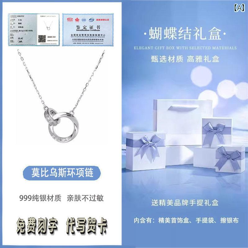 ネックレス レディース ジュエリー 520 バレンタイン デーの 彼女への プレゼント S 999 スター リング シルバーネックレス ハイエンド 2025新 アクセサリー