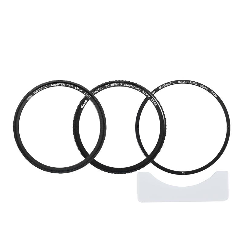 Kase マグネティックフィルターアダプター 62mm (3点セット \u0026quot;A+B+C\u0026quot;)