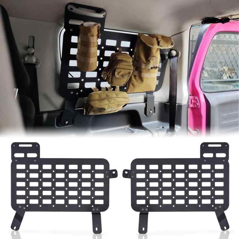 スズキジムニー トランク拡張棚 JB23ジムニーシエラJB43 トランク収納ブラケット 拡張ラック 荷物棚 吊り下げ収納 カスタム 内装パーツ アクセサリー 防錆 左右セット アルミニウム合金 2点