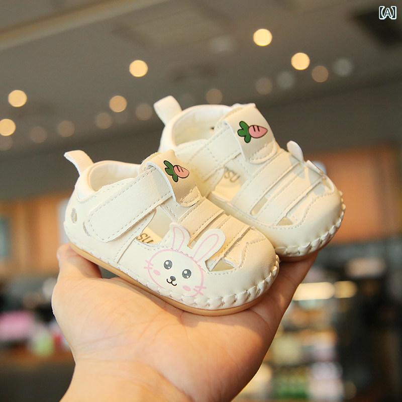 涼しい ベビーサンダル 靴 夏の ベビー サンダル ソフト ソール 612ヶ月 幼児 靴 滑り止め 1歳の 女の子 8