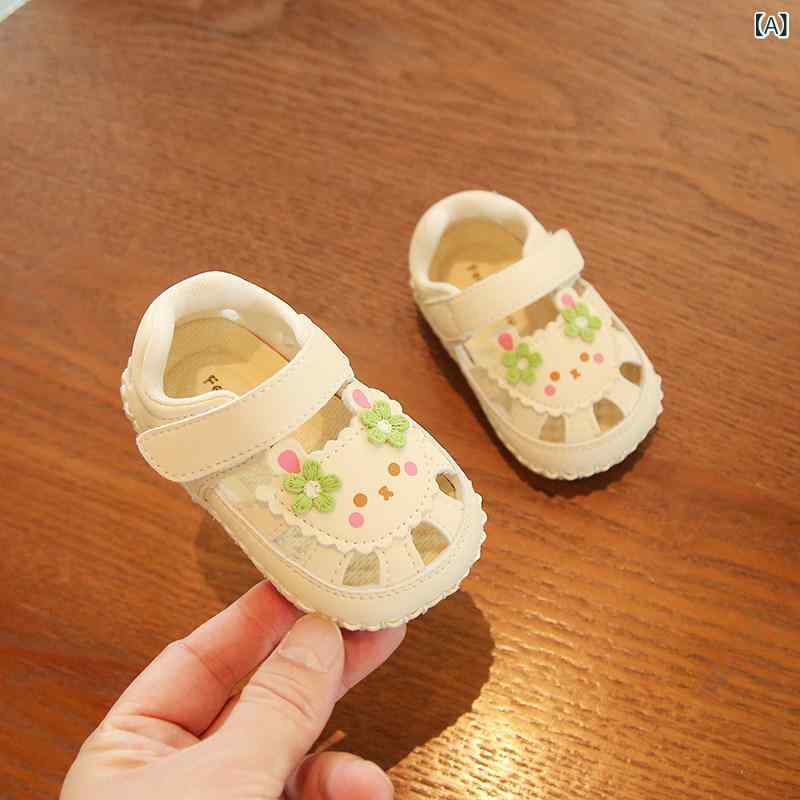 涼しい ベビーサンダル 靴 夏用 1歳の 女の子用 サンダル つま先 閉じ 6 ～ 12ヶ月の 幼児用 プリンセス シューズ 滑り止め ベビー 8