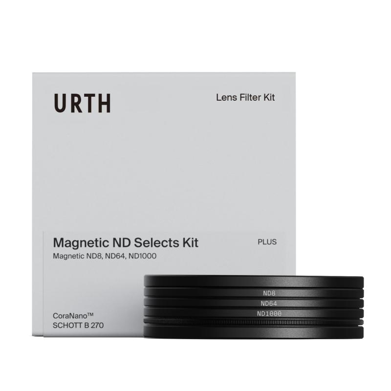 Urth マグネット NDフィルター3種キット プラス+ (ND8 + ND64 + ND1000) 固定 NDレンズフィルター (高透過率 / 30層 ナノコーティング) マグネティックフィルター 光学ガラス