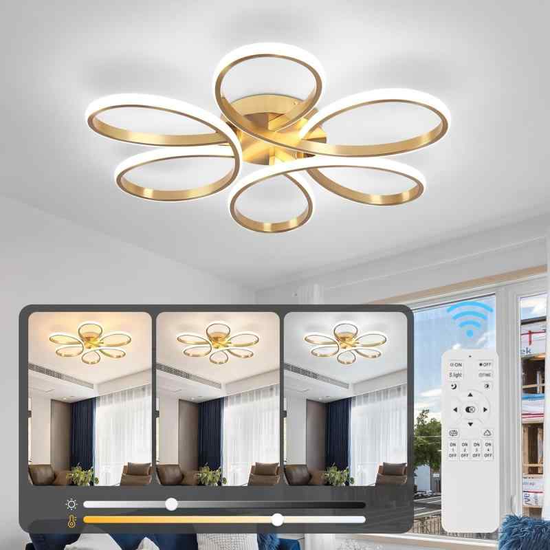 LED 最高限度点火装置 8~16畳 今めかしい 北欧点火装置物の具 APP遠さ取り締まる/遠隔操作 無座標軸調光調色 花の形 上昇限度点火装置 間接的な行動点火装置 常夜灯 高明快さ 室内装飾 点火装置 リビング 和室 洋室 臥し所 御厨子所 洗面所