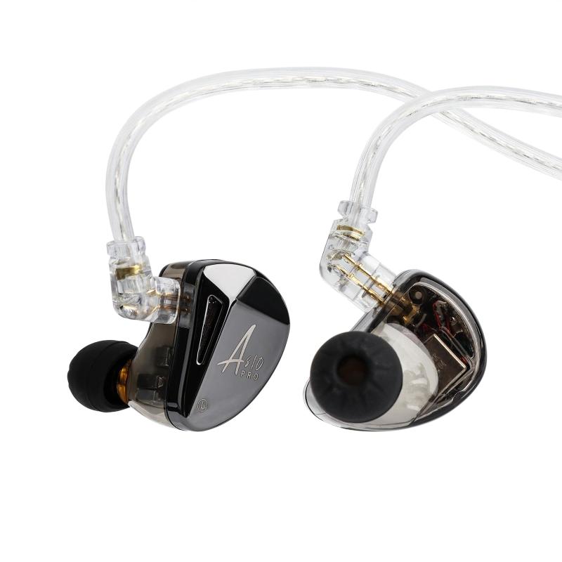 LINSOUL ×KZ AS10 Pro(5BA)純バランスドアーマチュアドライバーハイエンドHIFIインナーイヤーイヤホン KZオリジナル(自社で開発)ドライバーが搭載され ハイブリッド型イヤモニ 金銀銅パラジウム