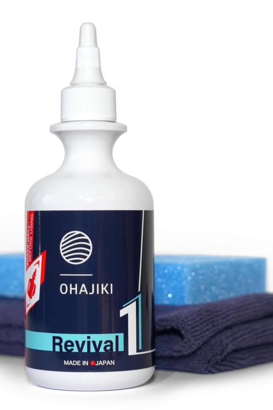 OHAJIKI Revival1 リバイバル1 フッ素レジンコーティングと汚れ取りをまとめて1本で シャンプーで落ちない汚れを除去 磨き 水シミ除去 キズ消し ツヤ出し 300ml