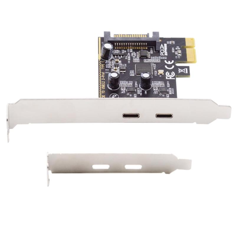 Cablecc 10Gbps USB 3.1 手合いE 向こう正面ダイアログボックスソケット \u0026amp; 19いの一番/20いの一番 USB3.0 \u0026amp; デュアル手合いC USB-C - PCI-E Express歌留多アダプタ