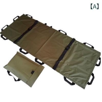 担架 家庭用 ストレッチャー 屋外用 救急 シンプル 折りたたみ 式 厚手 キャンバス ソフト バッグ 付き 12個の ハンドル|LAONsChoice