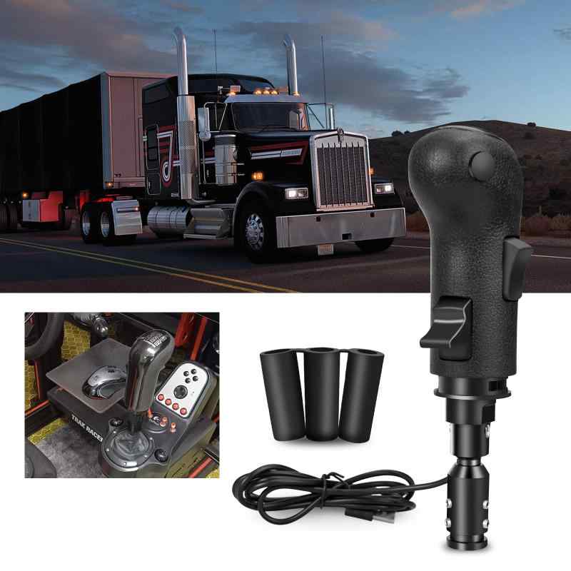 POWER PANDA PC USB シフター ギア シフトノブ Man Truck ATS ETS Logitech G29 G27 G25 G920 G923 対応 THRUSTMASTER TH8A Fanatec SQ 対応 シフター ATS E