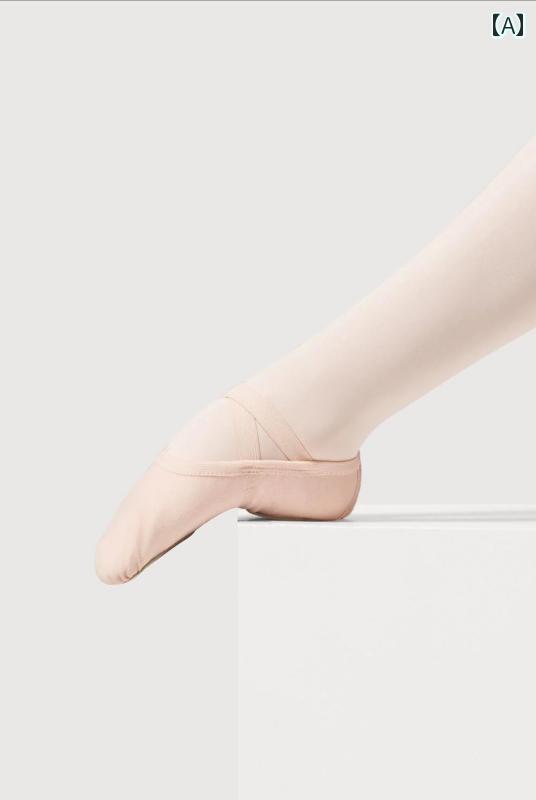 社交ダンスシューズ ちびっ子用 バレー Bloch Performa 伸ばすこと 帆布 ちびっ子用 バレー 滑っこい シューズ 社交ダンス 形づくる 猫 クロー S 0284 G