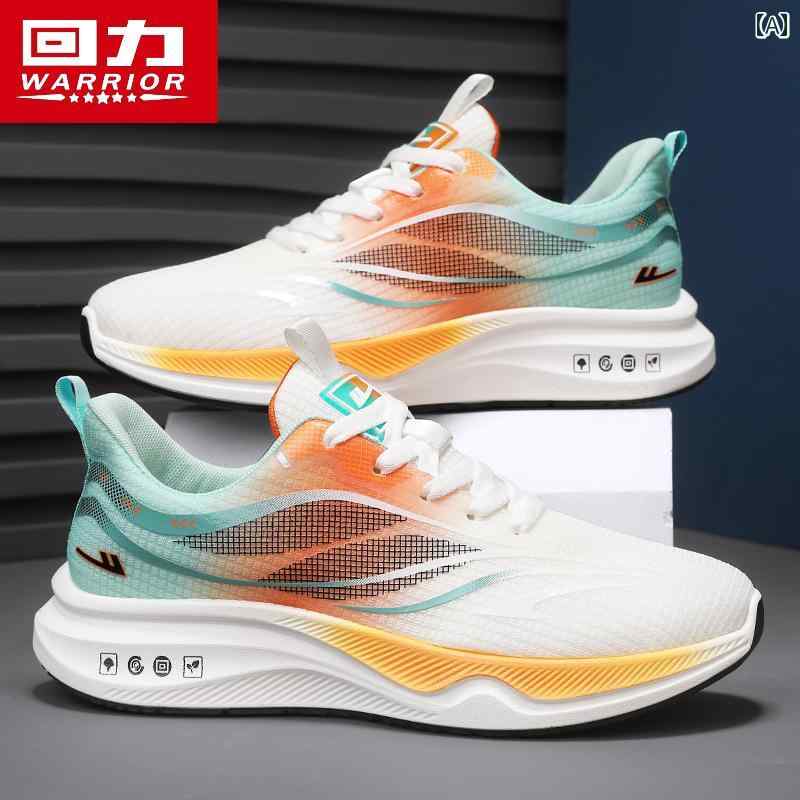 ウォーキング シューズ メンズ Warrior スポーツ メンズシューズ 2025 春 学生 メンズ メッシュ プロ 衝撃 吸収 ランニング シューズ 軽量