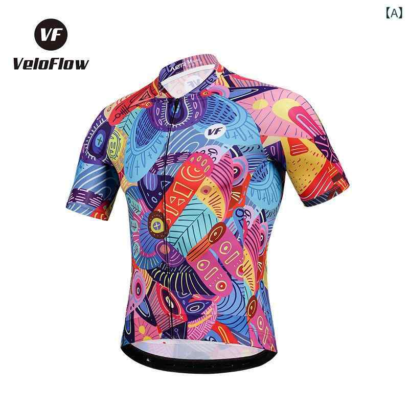 サイクリングウェア メンズ 相応う感 VF 24 サイクリングジャージ メンズと レディースの 半袖 トップス 夏用高 弾力性 好いたらしい 通気性 サイクリングウェア レトロ サイクリング 装置