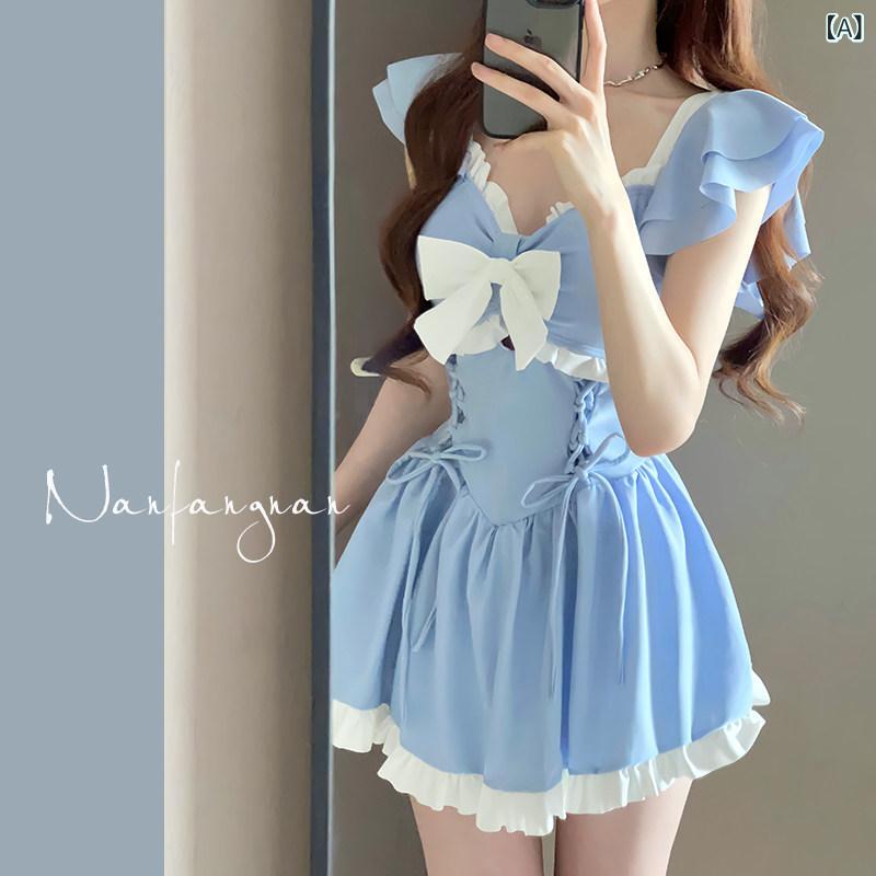 水着 ワンピース サマー 女性用 ワンピース 水着 夏 保守的 お腹 カバー スウィート ガール スカート 風 フラット アングル 高級