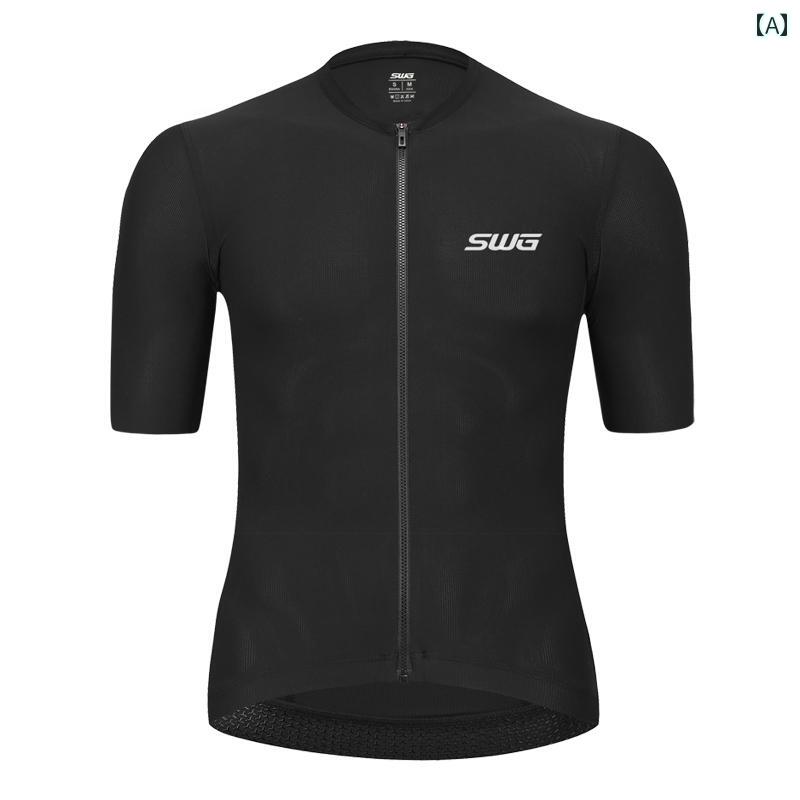 サイクリングウェア メンズ フィット感 SWG Mingsheng サイクリングジャージ メンズ 半袖 夏 通気性 速乾 マウンテンバイク ロード バイク トップス｜LAONsChoice