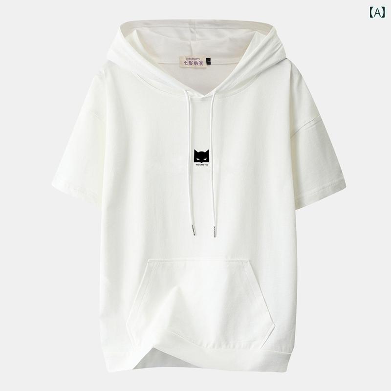 レディースパーカー 薄手 涼しい 大きいサイズ フード付き スウェットシャツ レディース 半袖 Tシャツ mm 夏な 綿の トップ