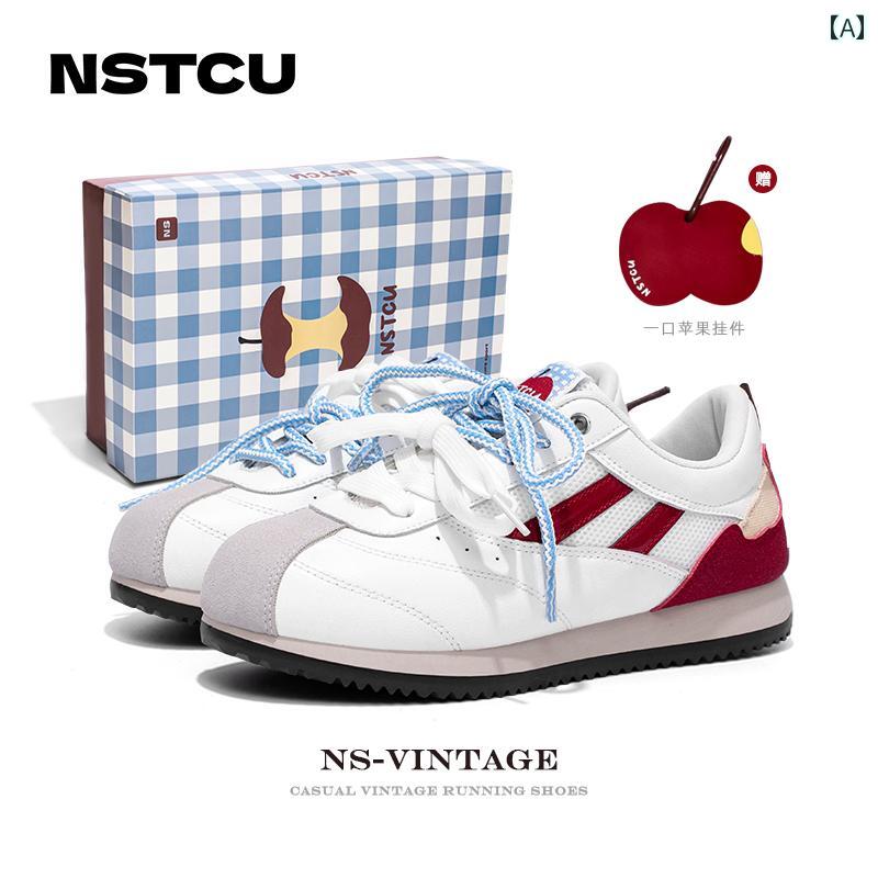 フィット感抜群 ウォーキングシューズ レディース NSTCU アップル メッシュ 通気性 スポーツ シューズ レディース 2025 夏 厚底 カジュアル 軽量 ホワイト