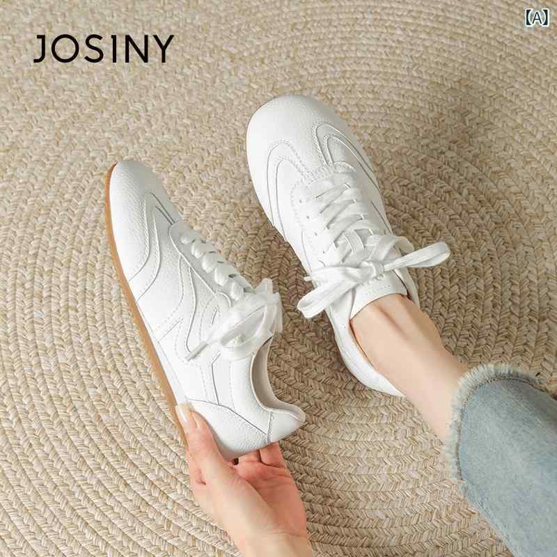 フィット感抜群 ウォーキングシューズ レディース Zoshini ホワイト シューズ レディース 2025 春 スタイル スーパー ソフト バレエ ドイツ トレーニング ソール カジュアル スポーツ｜LAONsChoice