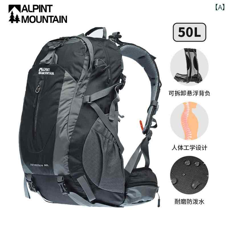 アウトドア リュック 便利 エルモ ント プロ 登山 バッグ アウトドア 旅行 バック パック メンズ 50リットル 大容量 耐摩耗 ハイキング 女性|LAONsChoice